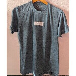 Hurley Women's T Shirt Short Sleeve Logo Size M Medium Blue Green Color (799m)